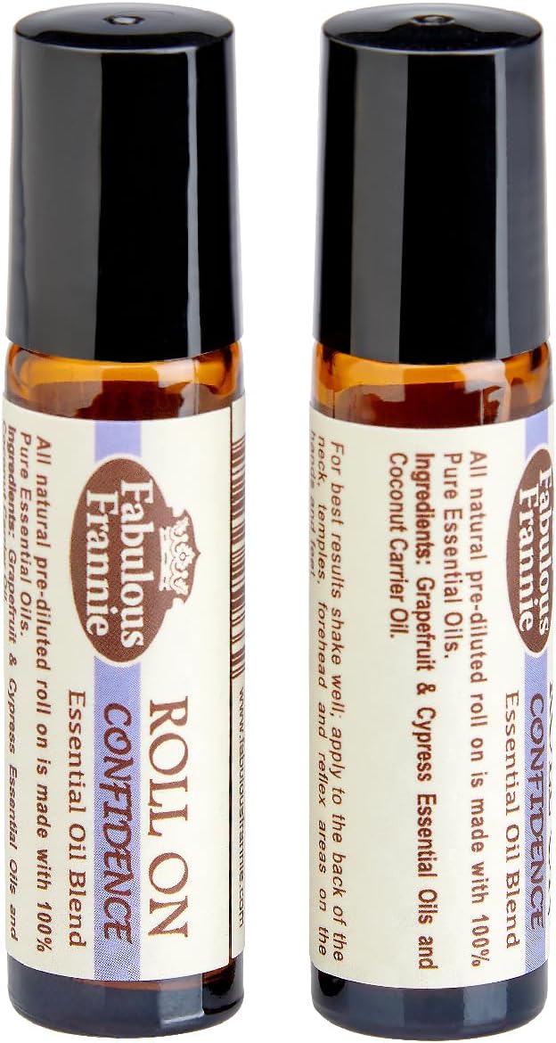 Fabulous Frannie Confidence Essential Oil Blend Roll-On Grapefruit and Cypress Pure Essential Oils and Coconut Carrier Oil 10ml