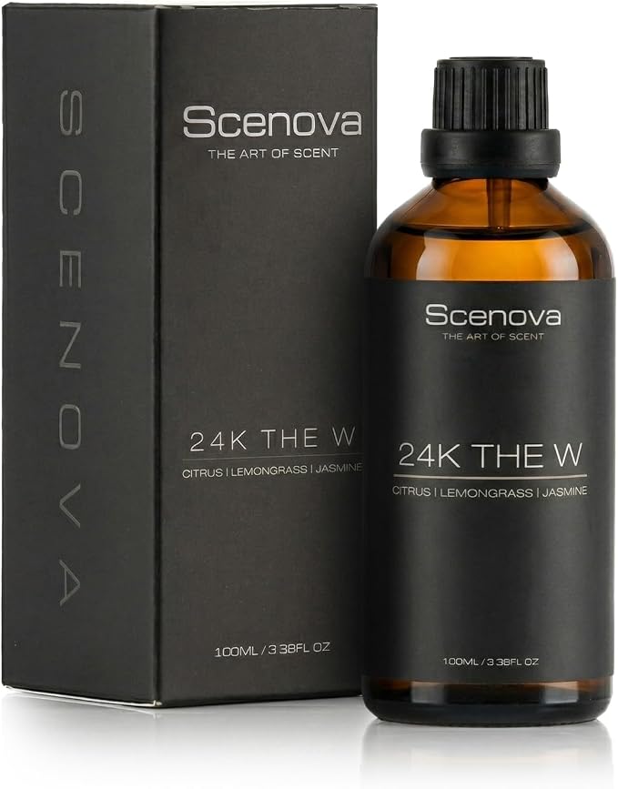 24k The W Diffuser Oil, Inspired by The W Hotel. IFRA Certified Max Concentration, 100ml 3.3 Fl. Oz.Aromatherapy. Citrius, Floral, Jasmine. Non GMO, Kid and Pet Safe.