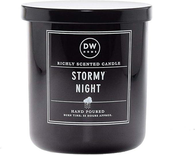 DW Home Stormy Night Scented Candle for Home, 9 oz, Medium Single Wick Candle Jar, Up to 33H Burn Time, Luxury Scented Candle for Relaxation, Gifting, Home Décor