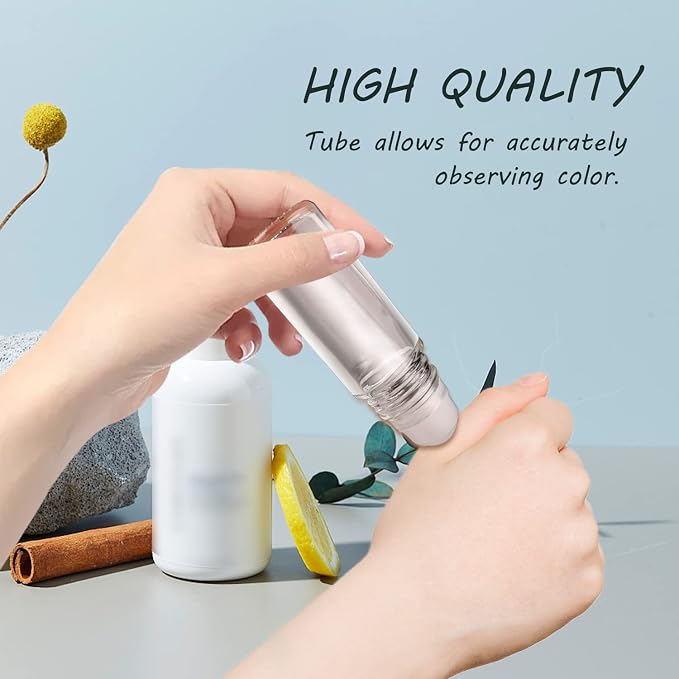 8 Pack 30ml Glass Roll On Bottles Empty Deodorant Containers Travel Glass Roller Ball Bottles For DIY Essential Oil Sunscreen Moisturizer Perfume Aromatherapy