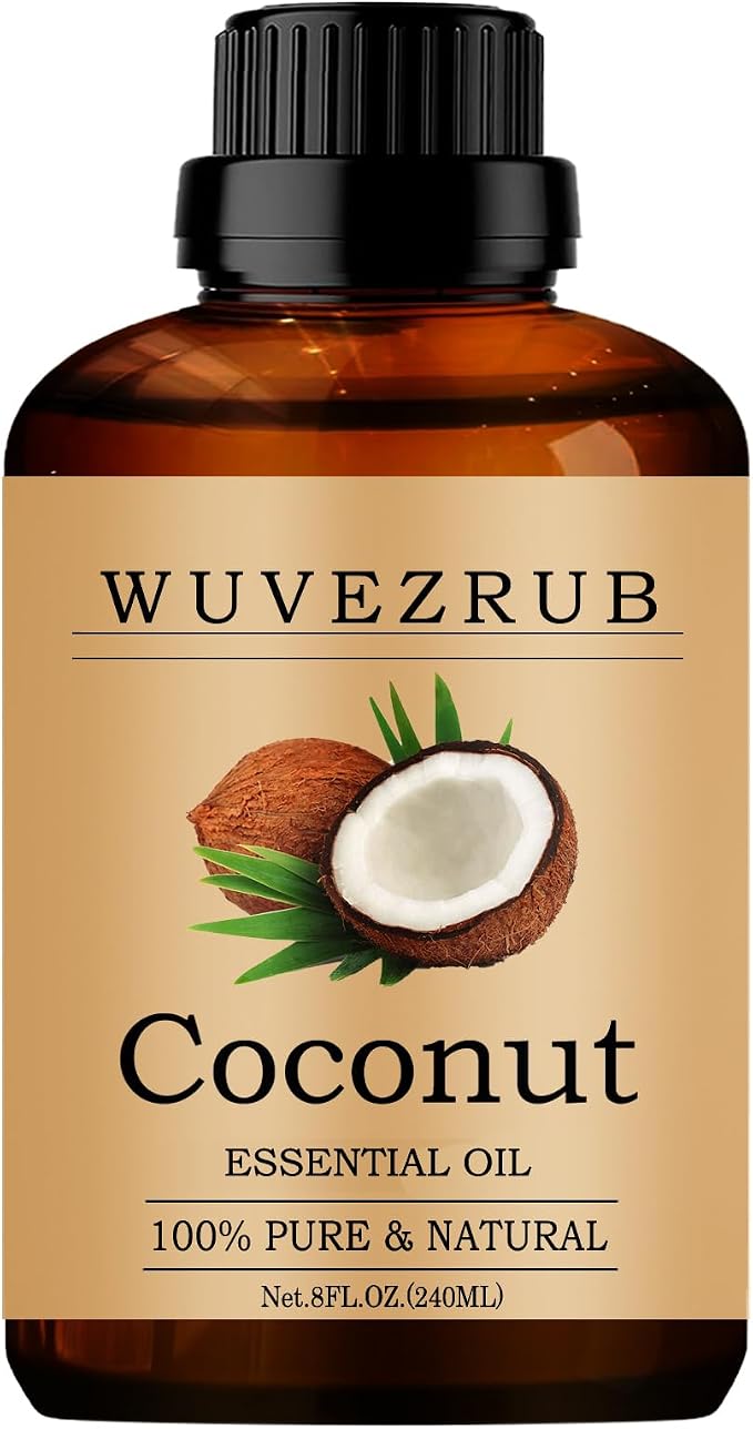 Coconut Essential Oil -, Pure and Natural for Aromatherapy Diffuser - 240ML/8 Fl Oz