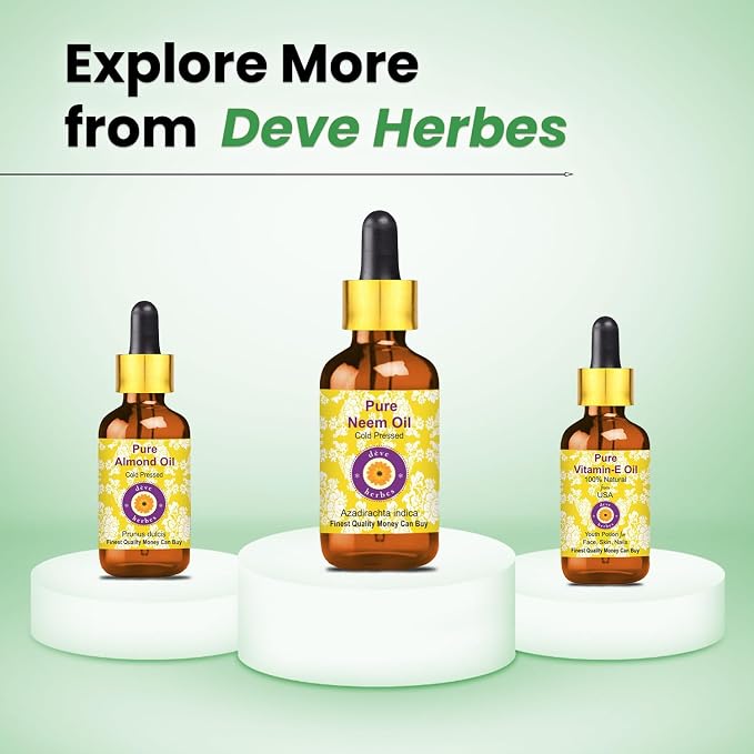 dève herbes Peppermint Essential Oil (Mentha piperita) Pure | Non-Sticky | Non-Greasy | Lightweight | Men & Women | All Skin Types | Steam Distilled 30ml (1 oz)