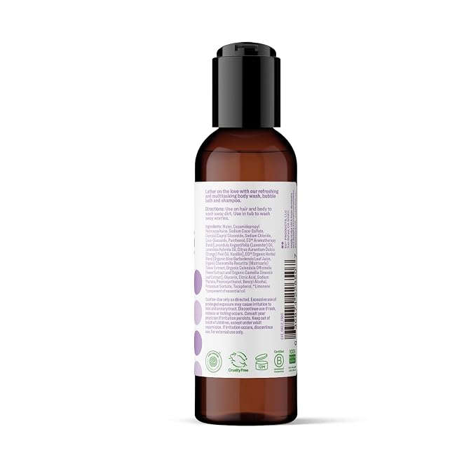 Everyone 3-in-1 Soap Body Wash, Bubble Bath, Shampoo, Travel Size, 2 Ounce (Pack of 12), Vanilla and Lavender, made with Essential Oils for Men and Women