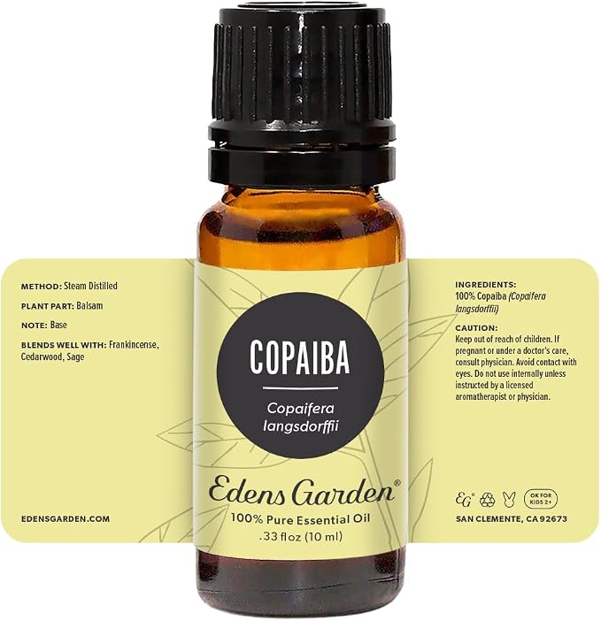 Edens Garden Copaiba Essential Oil- 100% Pure Premium Grade, Undiluted, Natural, Therapeutic, Aromatherapy, The Best for Diffuser, Skin, Face, Hair 10 ml (.33 fl oz)