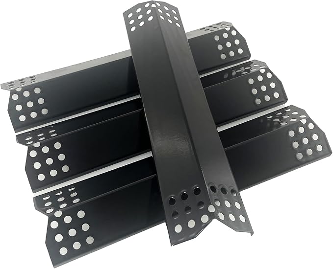 Parts DP129 (4-Pack) Porcelain Steel Heat Shield/Heat Plates 14 9/16 x 3 3/8" Replacement for Sunbeam, Nexgrill, Grill Master, Charbroil, Kitchen Aid, Members Mark, Uberhaus Gas Grills