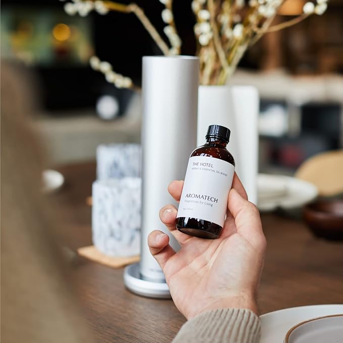 AromaTech The Hotel Aroma Essential Oil Blend: Luxury Hotel Inspired Aromatherapy with Lemon, Lavender, Peach & Pine for Ultrasonic Diffusers & Nebulizers (120 mL, The Hotel)