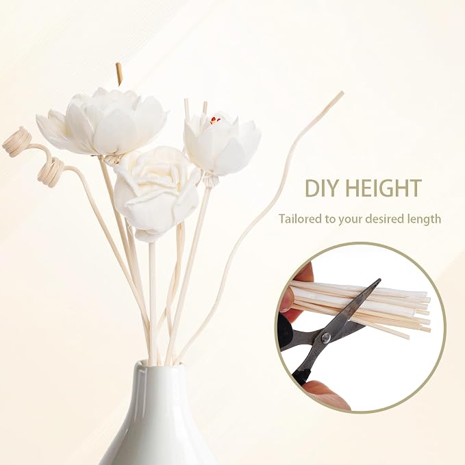 14Pcs Reed Diffuser Sticks Flowers, Reed Diffuser, Reed Diffuser Flower for Home Bedroom Decor