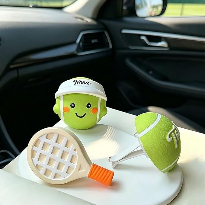 Golf Car Air Freshener Vent Clip Set (3 Pack), Plaster Diffuser, Cute Car Accessories (Essential Oil Not Included)