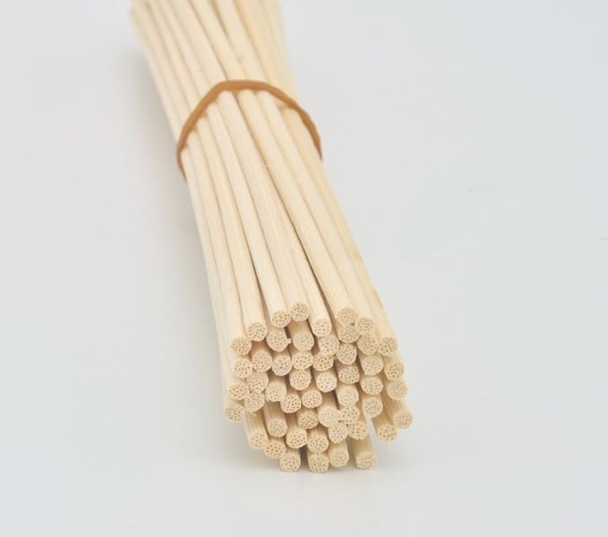 100 Pieces Natural Rattan Reed Diffuser Replacement Sticks (12" x 3mm)
