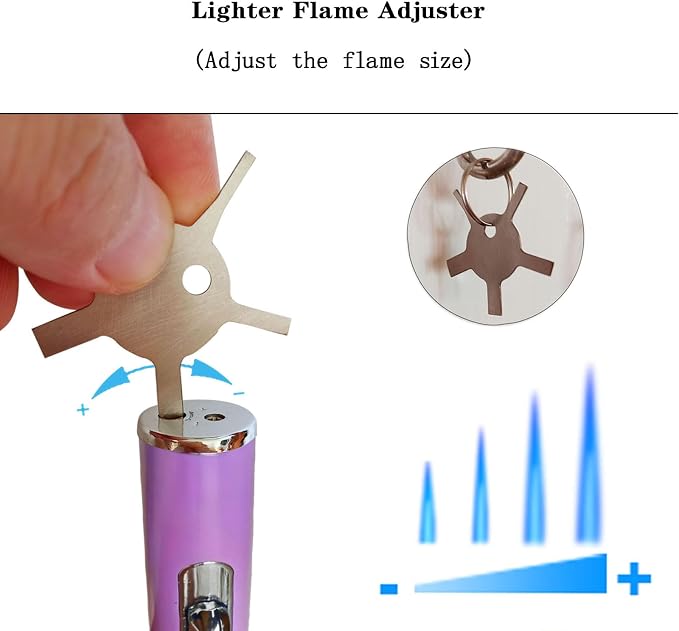 Torch Lighter,Handheld Multifunctional All-in-One Tube Built-in Detachable Windproof Lighter,Outdoor,Indoor,Camping,Candle,Birthday,Light Purple(2PCS)