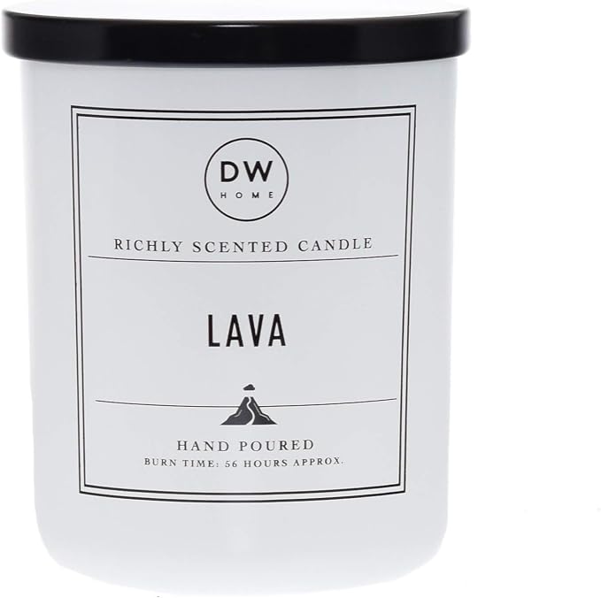 DW Home Lava Scented Candle for Home, 15 oz, Large Double Wick Candle Jar, Up to 56H Burn Time, Luxury Scented Candle for Relaxation, Gifting, Home Décor