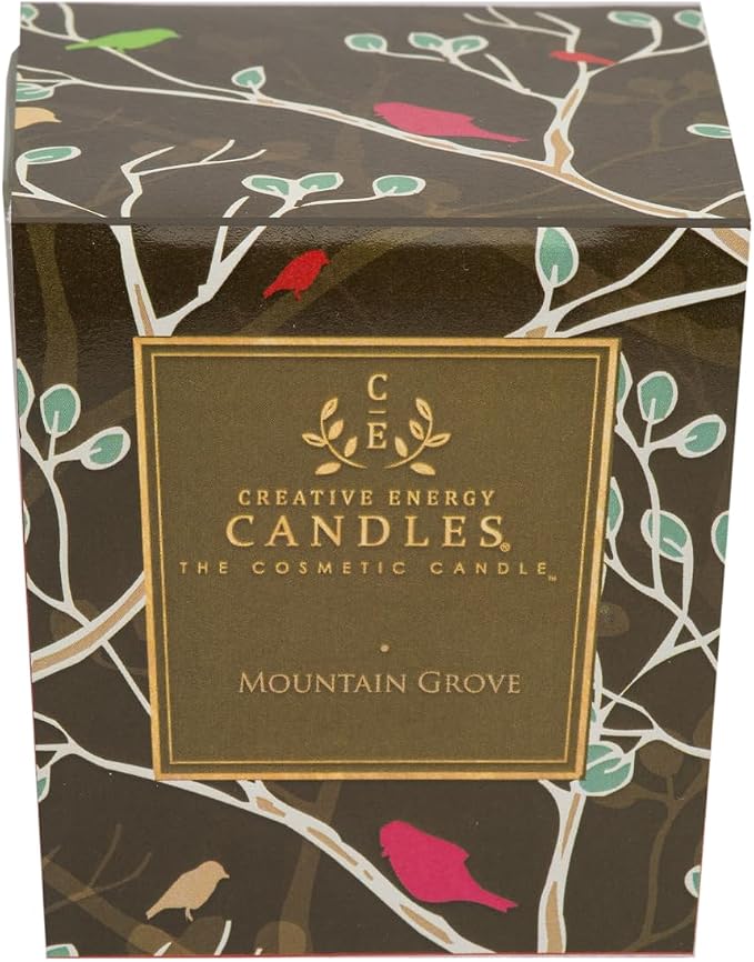 Lotion Candle - Mountain Grove (6 Ounce) | Scented Massage Candles for Self Care, Soy Wax Candle with Essential Oil Blends, Coconut Oil, and Vitamin E