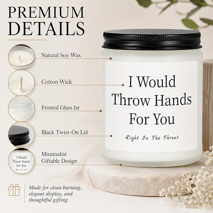 Birthday Gifts for Women, Funny Friendship Lavender Scented Candle 7 oz, Soy Wax Present for Best Friend, Sister, Coworker, Bestie, Her