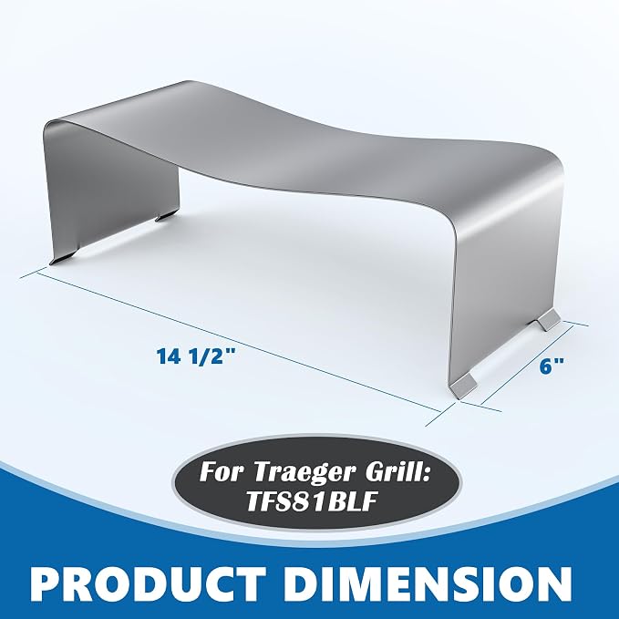 SafBbcue Heat Baffle Diffuser Replacement for Traeger Silverton 810 Pellet Grill Parts, Replace for Traeger Silverton 620 Pellet Grill Heat Baffle Diffuser Parts, Heavy Duty Steel, KIT0527