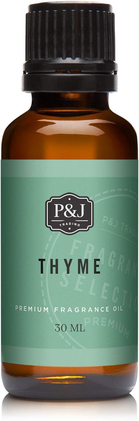 P&J Fragrance Oil - Thyme 30ml - Candle Scents, Soap Making, Diffuser Oil, Fresh Scents