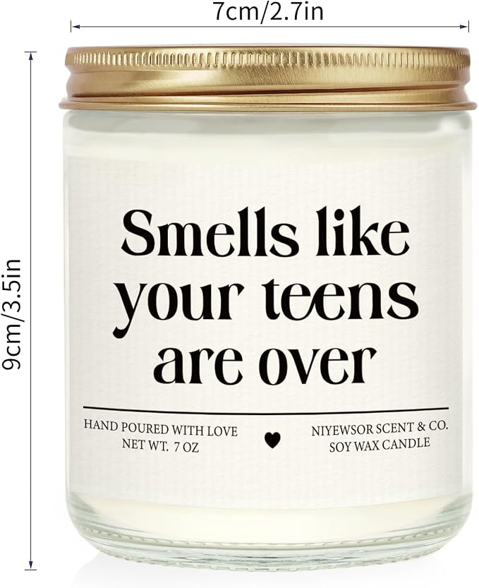 Niyewsor 21st Birthday Gifts for Him Her, Twenty-First Birthday Candle, 2005 21st Birthday Decorations for Her Him, 21 Year Old Bday Gifts for Daughter, Son, Sister, Niece, Handmade, 7oz