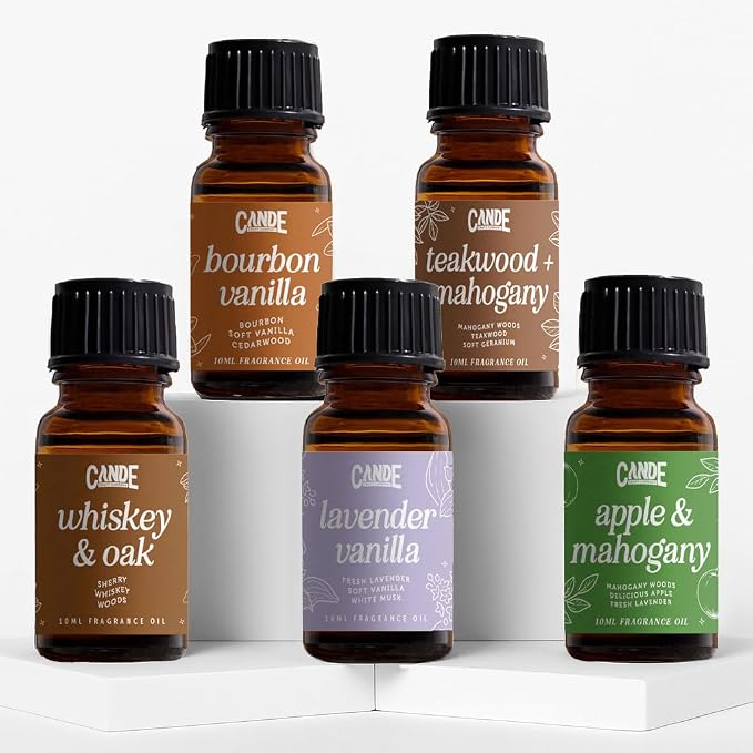 CANDECraftCo Premium Fragrance Oil Bundles – Diffuser Oils Fragrances Scented for Home, Candle Soap Making Supplies, Aromatherapy Blends for House (Clean, 3-Pack)