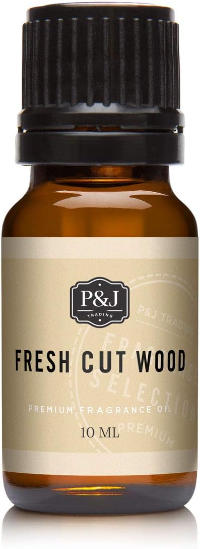 P&J Trading Fragrance Oil for Diffusers for Home - Fresh Cut Wood 10ml Fragrance Scents for Candle Making - Soap Making Supplies & Car Diffuser Scents
