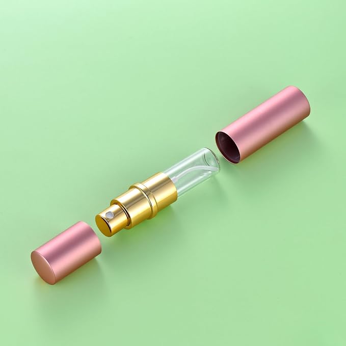 5 Pcs Travel Size Perfume Atomizer, 10ml/0.34oz Refill Bottle Mini Cologne Spray Bottle Refillable Perfume Bottle for Travel and Party with Tool