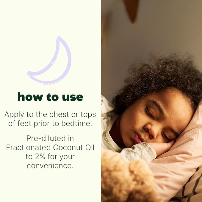 Plant Therapy Kids Sweet Dreams Essential Oil Blend Pre-Diluted Roll-On 10 mL (1/3 oz) 100% Pure, Soothing Aromatherapy for Relaxation and Better Sleep