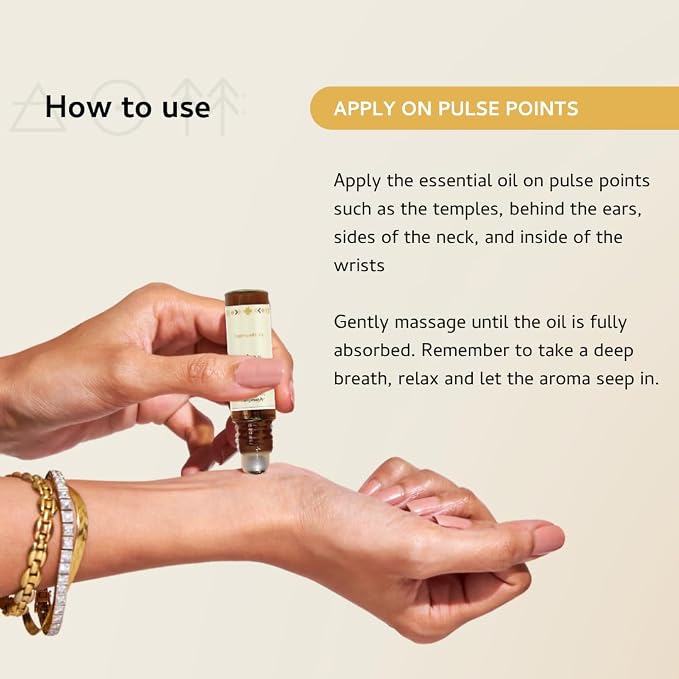 Palo Santo Essential Oil Roll-On Gift Set by Aromafume | 6 x 5ml /1.01 fl oz | Essential Oil Aromatherapy Rollers | Natural Roller Ball Perfume | Spiritual Meditation Accessories