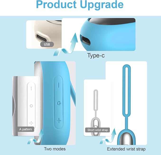 Handheld Relaxation Device – Dual-Mode Gentle Pulse Wellness Tool for Adults & Kids, Portable Sleep Device, Supports Calm Focus & Better Rest, USB-C Rechargeable (Blue)