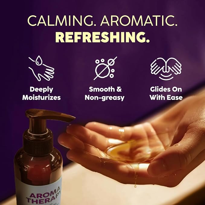 KUKKA Aromatherapy Massage Oil - 6.76 fl oz - Enriched with Vitamin E, Sweet Almond, Lavender & Sweet Orange Oils - for All Skin Types, Men & Women - Massage Oil for Muscles, Legs & Body