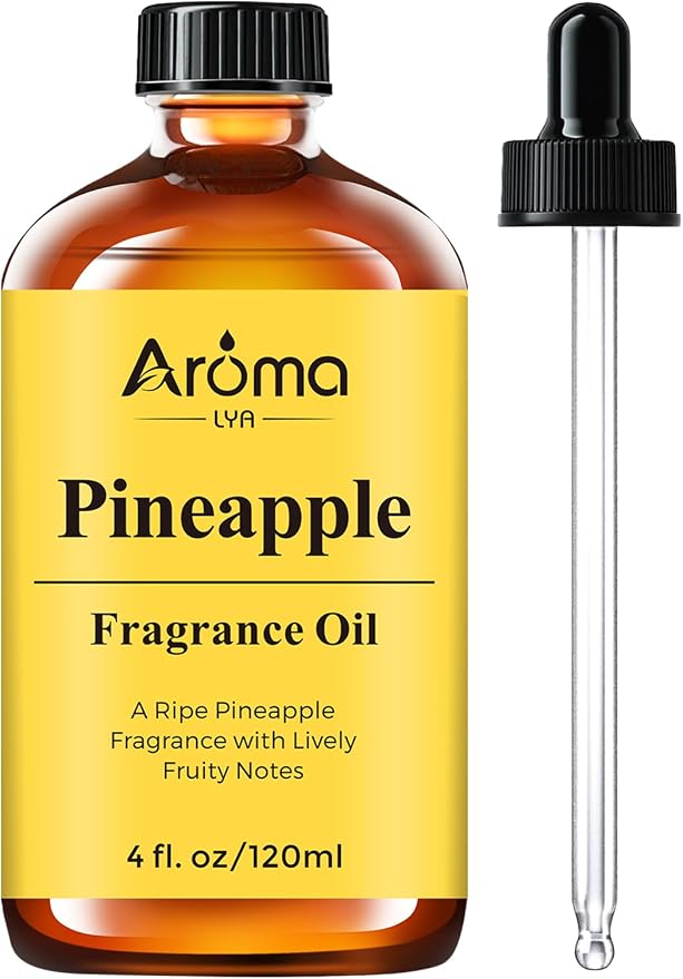Pineapple Fragrance Oil is Designed for Diffuser use and Home scenting, Bringing a ripe Pineapple Aroma with Lively Fruity Notes into Your Space