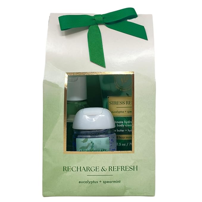 Bath & Body Works Recharge & Refresh Mini Bag, Cream, Wash, Gel & Mini Soap