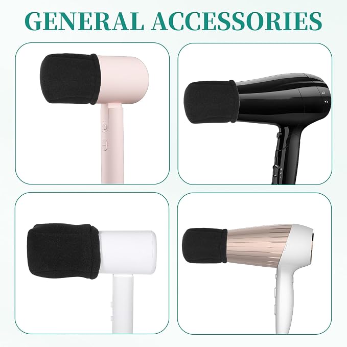 2 PCS Sock Diffuser for Hair Dryer, Universal Sponge Hair Dryer Diffuser Cover Heat-Resistant Diffusers Hair Dryers Attachment Portable Soft Curly Hair Diffusers Cap Fits Most Every Size Blow Dryers