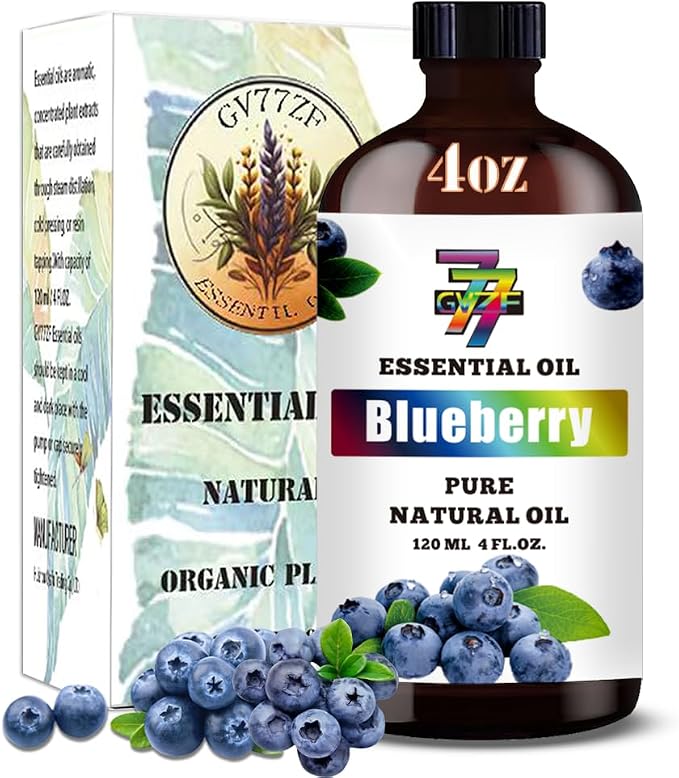 Blueberry Essential Oil – Fresh Blueberry Oil for Diffuser, DIY Candles, Soap, Humidifier, Home, Gift – 4 fl oz (120 ml) – GV77ZF