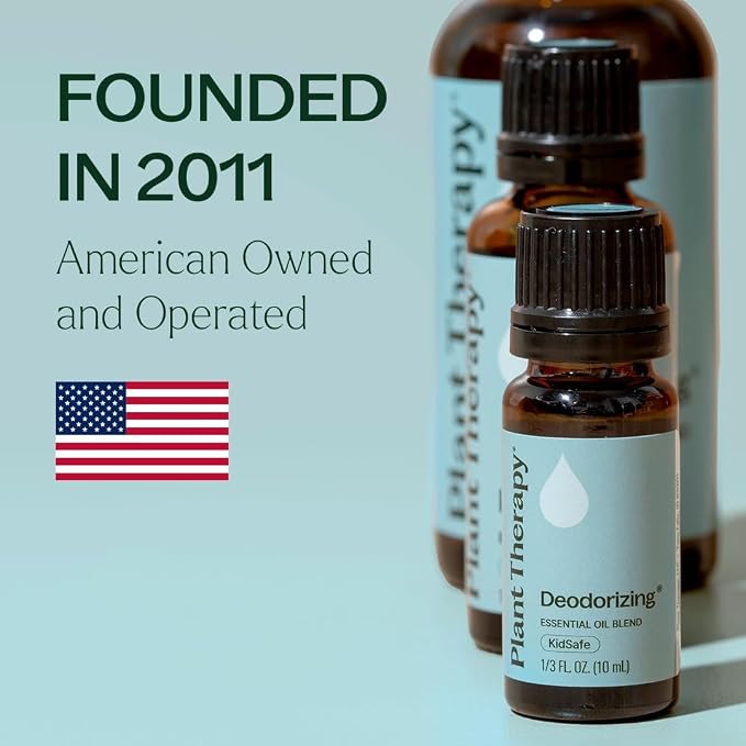 Plant Therapy Deodorizing Essential Oil Blend, 10 mL (1/3 oz), Pure Essential Oils, Undiluted, Therapeutic Grade, Ideal for Household Cleaning & Deodorizing