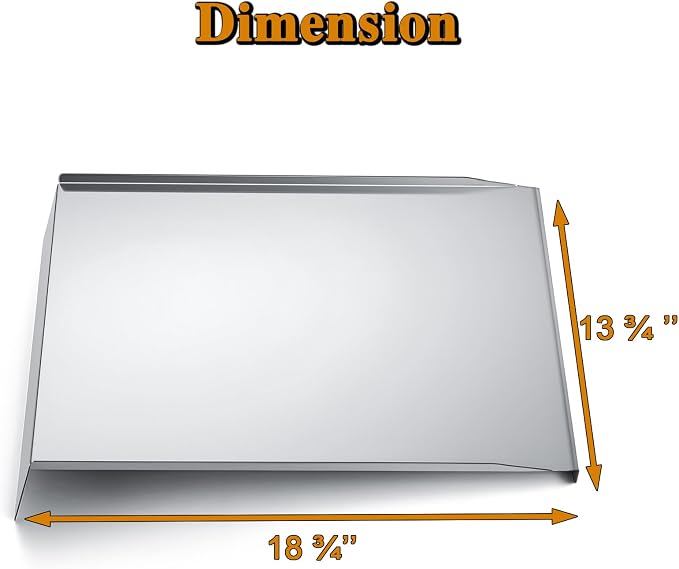 KIT0565 Drip Tray Grill Replacement Parts for Traeger Silverton 620 TFS62GVF TFS62G Drip Pan KIT0565-AMP KIT0565 Pellet Grill Bottom Grease Drain Pan Catcher Tray Heat Baffle Assembly Accessories