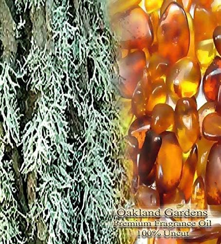 (O) Oakmoss & Amber - Rich Woody Musk Notes with Amber & Herbs Mix Blended with Orange Citrus, Lavandin & Sage Essential Oil, You Pick The Fragrance Product (Incense x 600)
