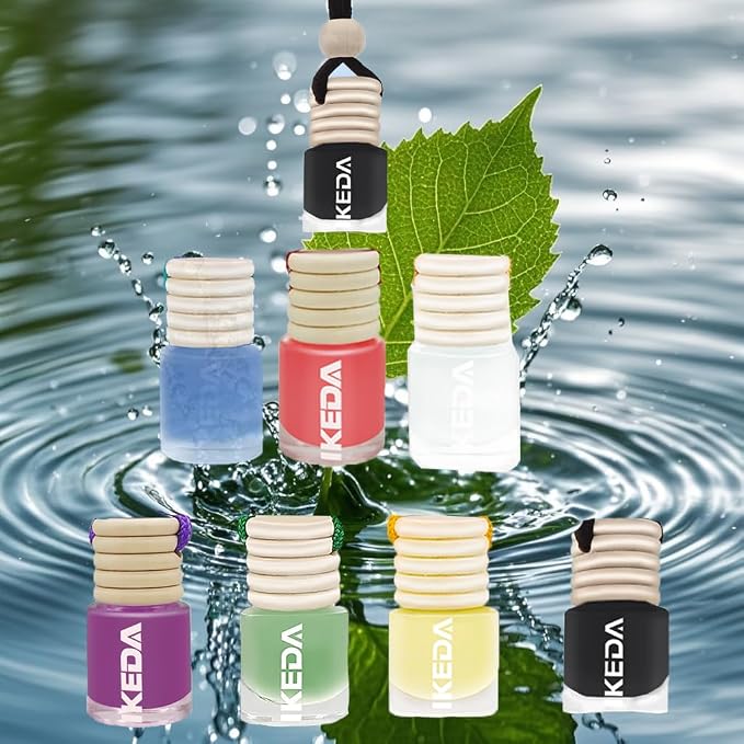 ikeda fragrance Automotive Air Freshener 4ml Car Scents | 45-Days Keep Fragrance | Automobile Hanging Diffuser Bottles | Remove Auto Odor Long-Lasting Fresh Air for Home Deodorizer (Dark Night)