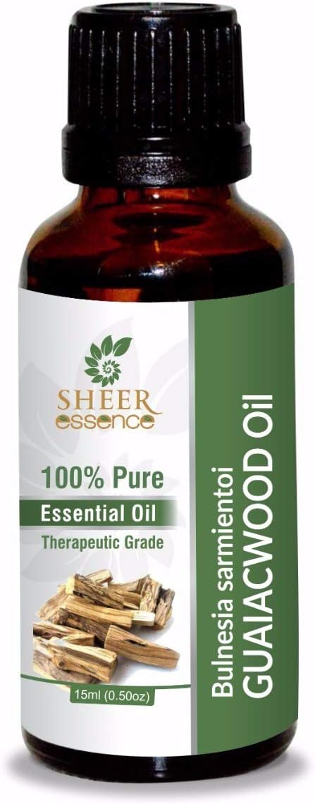 Guaiacwood Oil (Bulnesia Sarmientoi) Essential Oil 100% Pure Natural Undiluted Uncut Therapeutic Grade Oil 0.50 Fl.OZ (15 ML)
