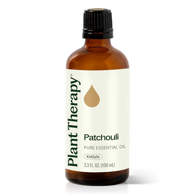 Plant Therapy Patchouli Essential Oil 100 mL (3.3 oz), 100% Pure, Undiluted, for Aromatherapy, Skincare, Meditation, and Relaxation