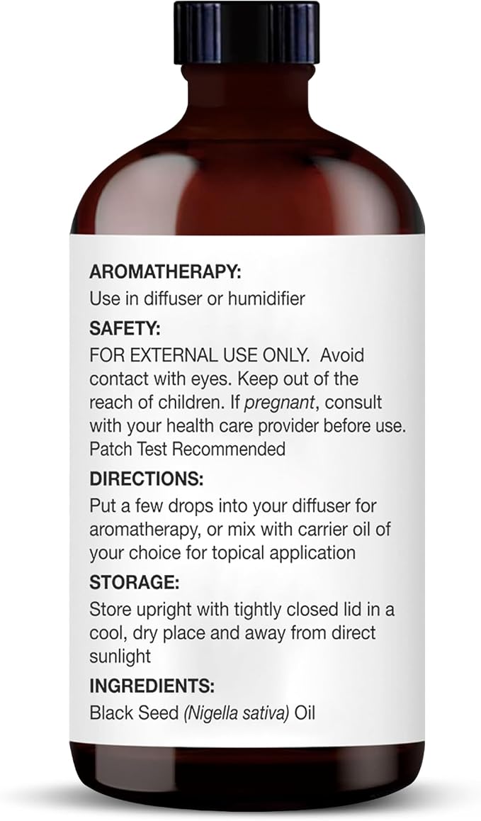 Majestic Pure Essential Oil with Glass Dropper - 100% Pure and Natural - Essential Oils for Diffuser, Aromatherapy, Soap and Candle Making, Blackseed Essential Oil, Blackseed Oil, 4 Fl Oz