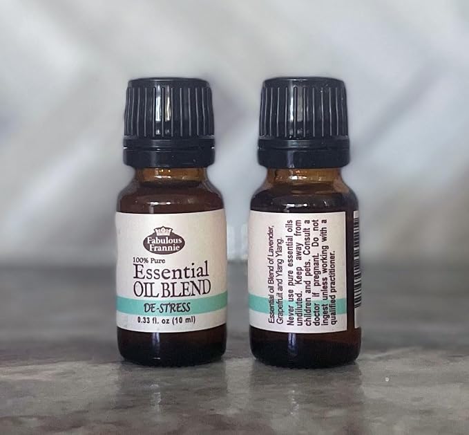 Fabulous Frannie De-Stress Pure Essential Oil Blend Blend of Grapefruit, Ylang Ylang and Lavender 10ml