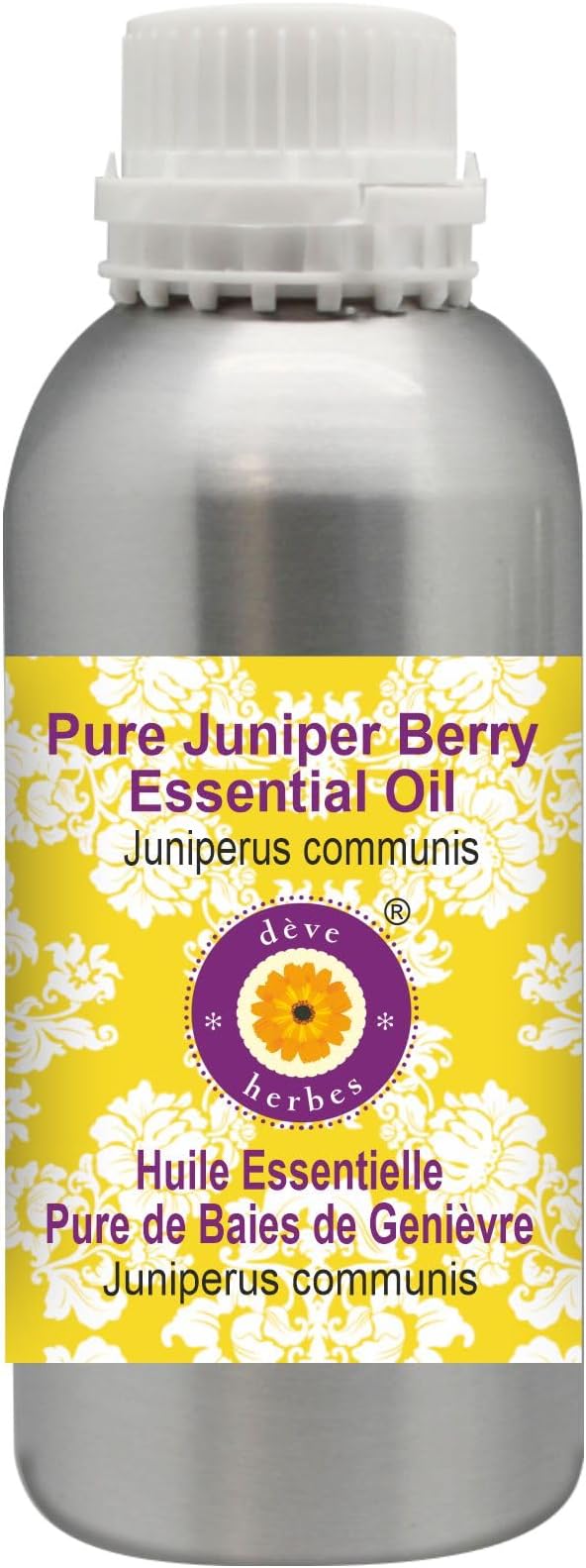 Deve Herbes Pure Juniper Berry Essential Oil (Juniperus communis) Steam Distilled 630ml (21 oz)