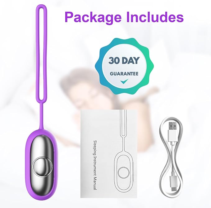 Handheld Relaxation Device – Dual-Mode Gentle Pulse Wellness Tool for Adults & Kids, Portable Sleep Device, Supports Calm Focus & Better Rest, USB-C Rechargeable (Purple)
