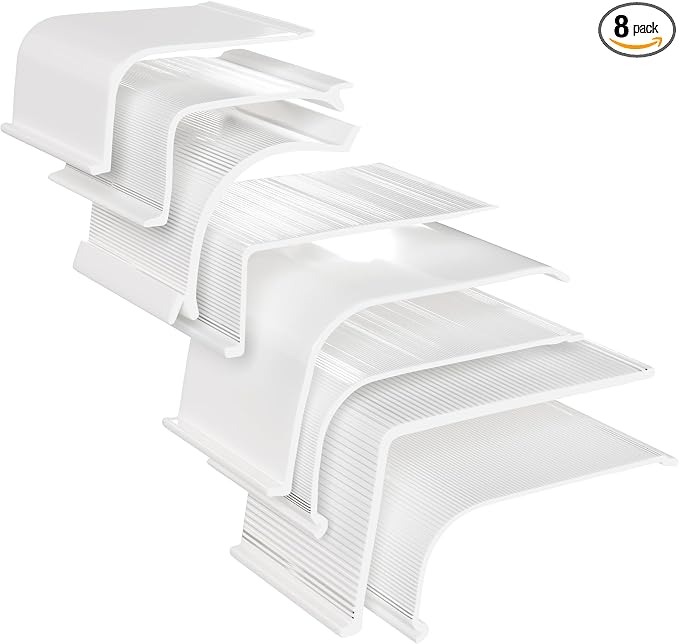 KASTLITE Under Cabinet Light Cover Replacement Sample Pack | 2" White Acrylic Undercabinet Lens Diffuser | All 8 Shapes Included for Fit Testing