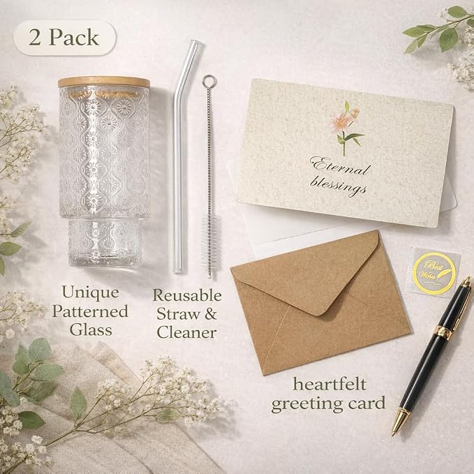 14-Piece Vintage Birthday Gift for Women, Relaxing Spa Care Package with Blanket, Glass Tumbler, Self-Care Gift Basket for Women, Wife, Sister, Best Friend
