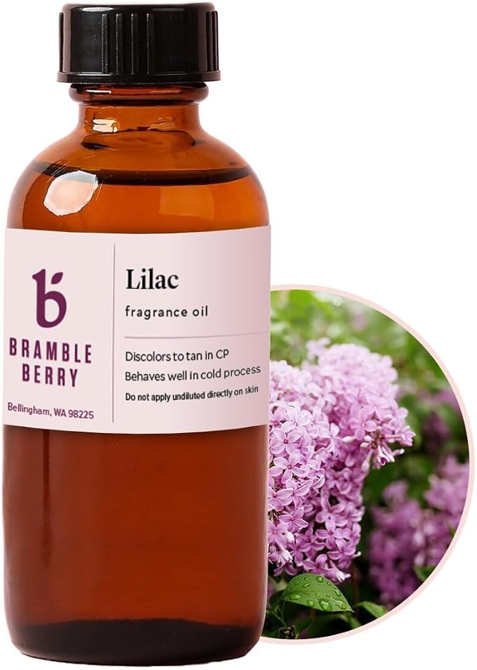 Bramble Berry Lilac Fragrance Oil | Lilac Scent for Soap Making, Candle Making, Lotion & Bath Bombs | Skin Safe, Vegan, Paraben & Phthalate Free, DIY Craft Essential