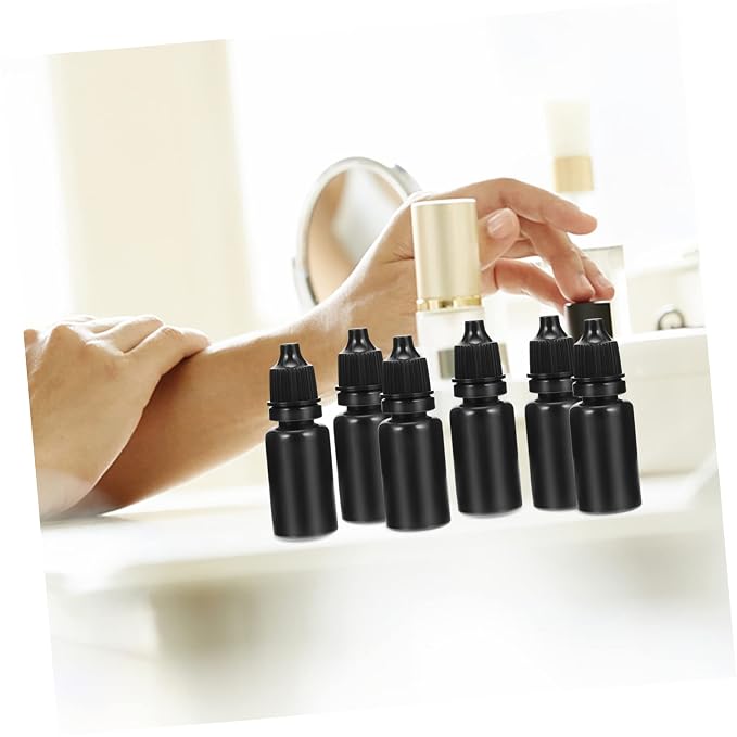 MERRYHAPY 50pcs Refillable Dropper Bottles Portable Empty Containers for Travel Leak Liquid Storage for Beauty and Daily Use