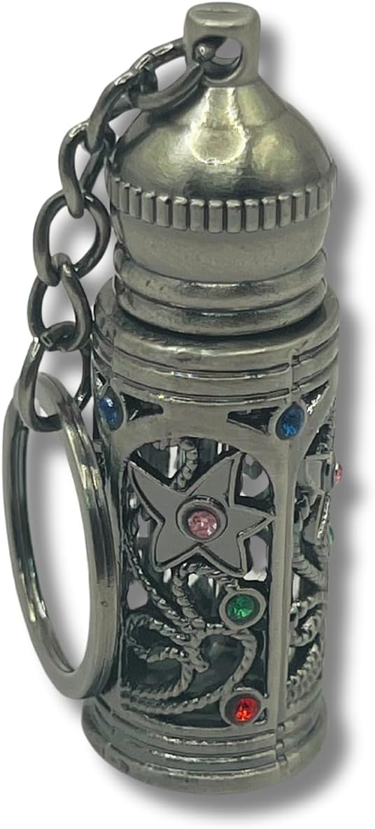 Anointing Oil Bottles 5ml- Refilable Anointing Oil Bottle Keychain - Travel Size Container with Applicator