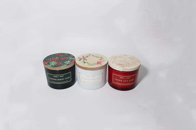 Sand + Fog Scented Candle - Fresh Cut Pine – Additional Scents and Sizes – 100% Cotton Lead-Free Wick - Luxury Air Freshening Jar Candles - Perfect Home Decor – 12oz …