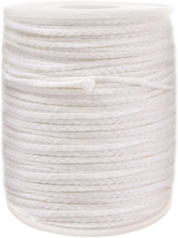 EricX Light #24PLY/FT Braided Wick: 200 Foot Spool.Candle Wicks for Candle Making,Candle DIY