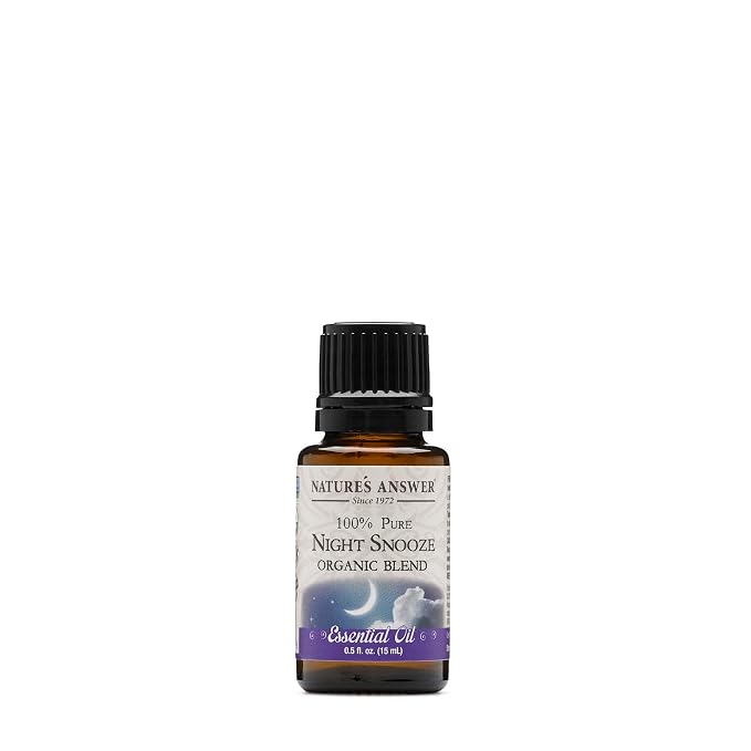 Nature's Answer 100% Pure Organic Essential Oil Blend, 0.5-Ounce, Night Snooze