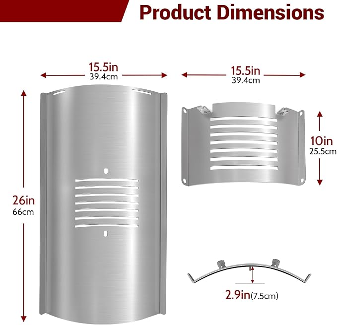 Flame Broiler Kit for Pit Boss PB820/PB850 Series Pellet Grills Flame Broiler Slide Cover and Bottom Kit with Adjusting Handle Pellet Smoker Grill Replacement Parts for Pit Boss 820D3, 850PS2